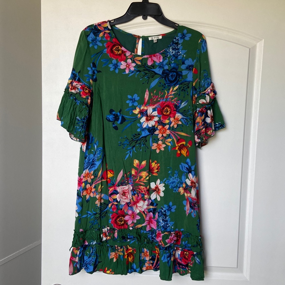 Jodifl Green floral dress, medium